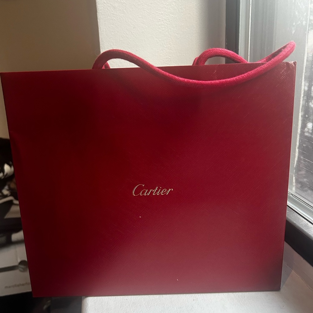 Authentic Cartier Shopping Bag From Boutique